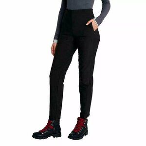 HFX Women's Winter Tech High Waist Fleece Lined Pants (Black, XXL)